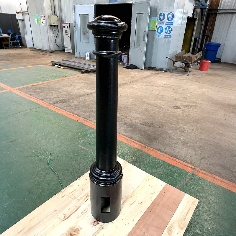 Cast iron bollards,